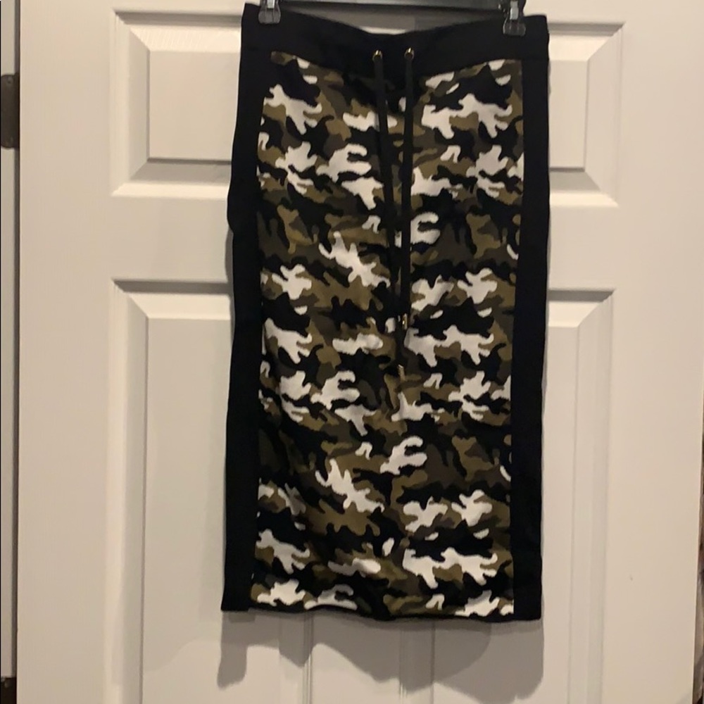 Michael Kors camo pencil skirt